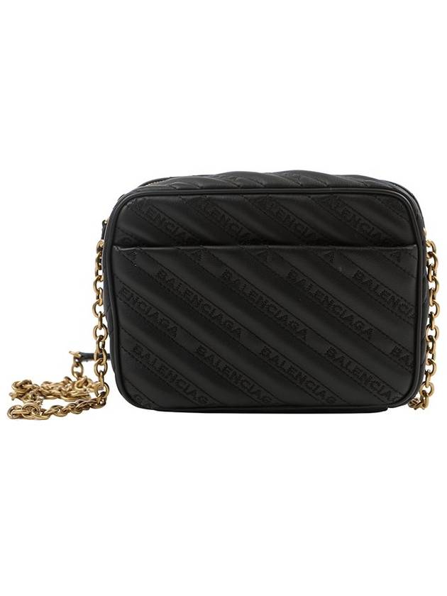 Blanket Reporter Chain Cross Bag Black - BALENCIAGA - BALAAN 3