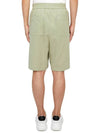 De Coeur Cotton Track Shorts Khaki - AMI - BALAAN 4