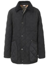 Quilted Thermoregulated Barn Jacket Black - BURBERRY - BALAAN 2