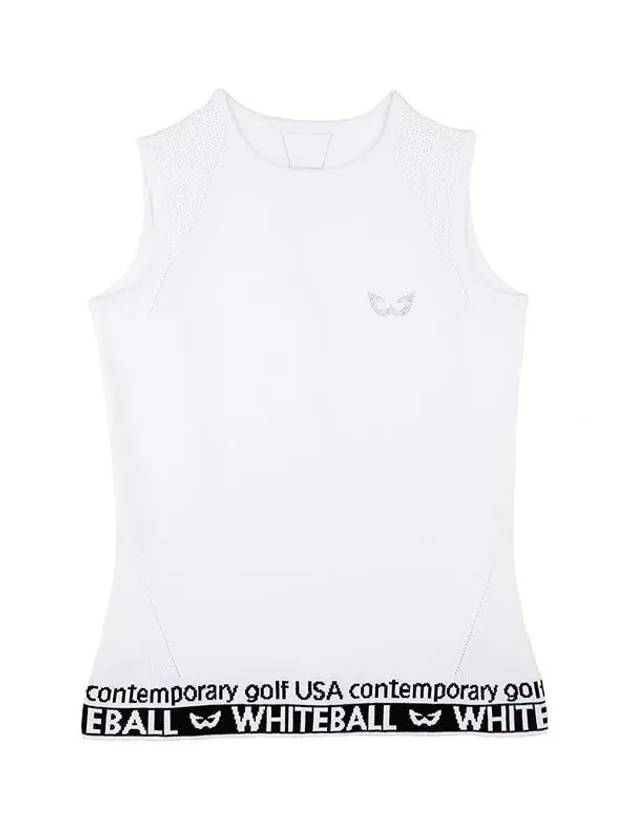 sleeveless knit WHITE - WHITEBALL - BALAAN 6