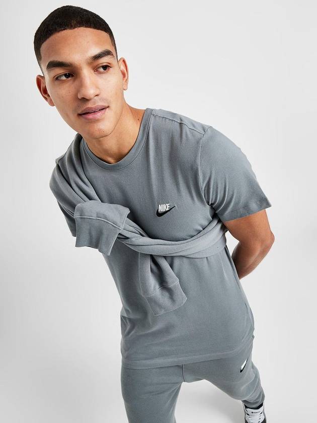 Sportswear Club Short Sleeve T-Shirt Grey - NIKE - BALAAN 4