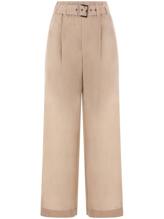 Brunello Cucinelli Trousers Beige - BRUNELLO CUCINELLI - BALAAN 1