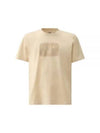 30/1 Jersey Label Style Logo Short Sleeve T-Shirt Beige - CP COMPANY - BALAAN 2