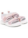 Kids Women Logo Velcro Sandals Pink K59044 454 - KENZO - BALAAN 2