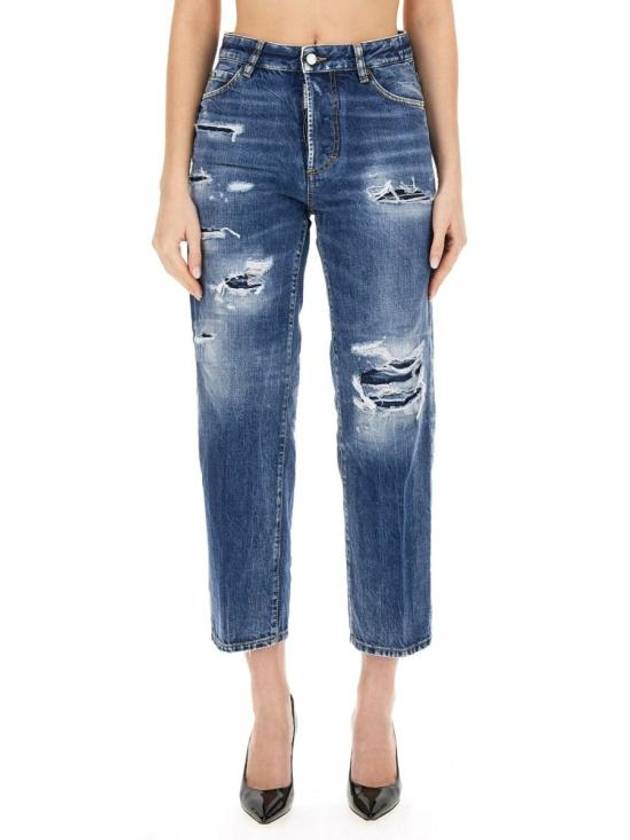 Denim Straight Pants S75LB0869 S30309470 DENIM - DSQUARED2 - BALAAN 1