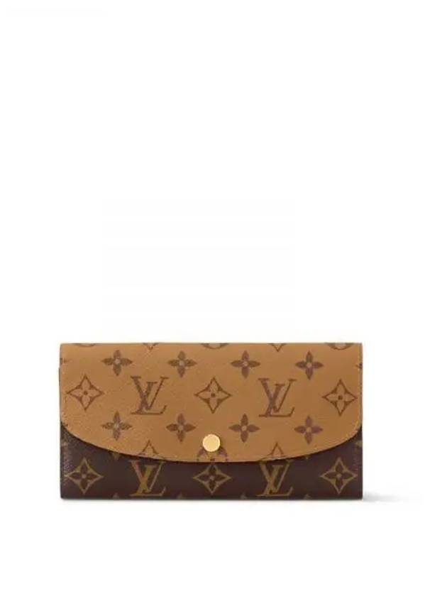 Emily Monogram Reverse Canvas Long Wallet Brown - LOUIS VUITTON - BALAAN 2