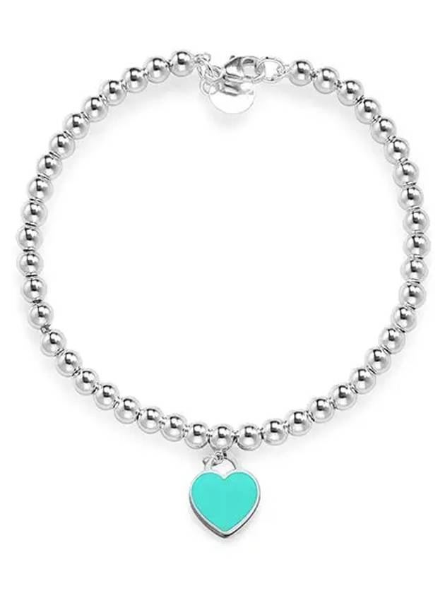 Bead 4mm Bracelet Silver Blue - TIFFANY & CO. - BALAAN 3