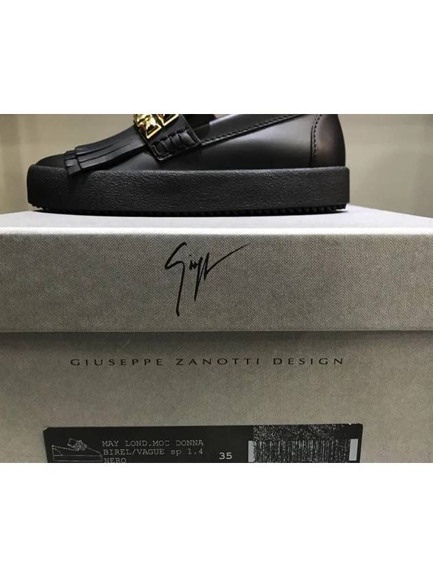 RW70056 002 Women s Studded Slip Ons Black Giuseppe Zanotti - GIUSEPPE ZANOTTI - BALAAN 4