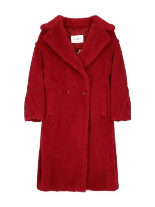 Lina Teddy Bear Coat Red - MAX MARA - BALAAN 1