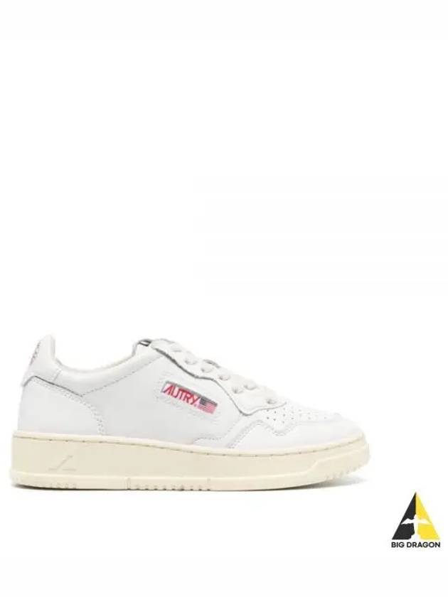 Medalist Leather Low Top Sneakers White - AUTRY - BALAAN 2