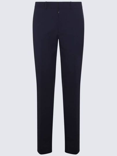 23 fw Navy Blue Viscose Blend Tailored Pants OMCO020F23FAB0014747 B0480945892 - OFF WHITE - BALAAN 2