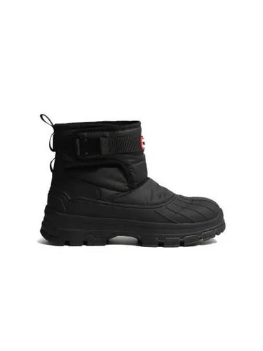 UNISEX Intrepid Buckle Short Snow Boots Black - HUNTER - BALAAN 1