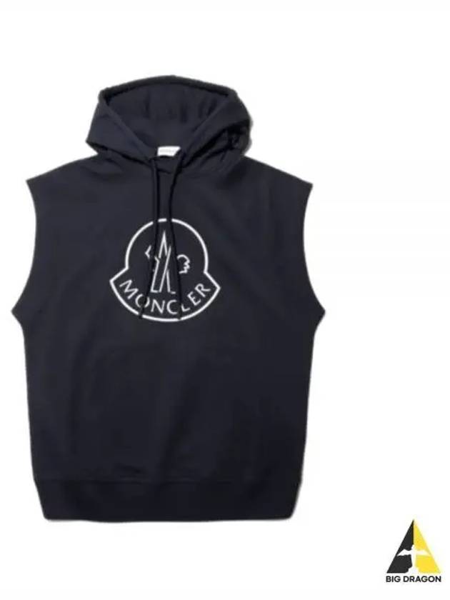 8G00027 899ZT 76H Logo Sleeveless Hoodie - MONCLER - BALAAN 1