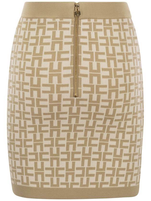 Viscose logo jacquard miniskirt - ELISABETTA FRANCHI - BALAAN 2