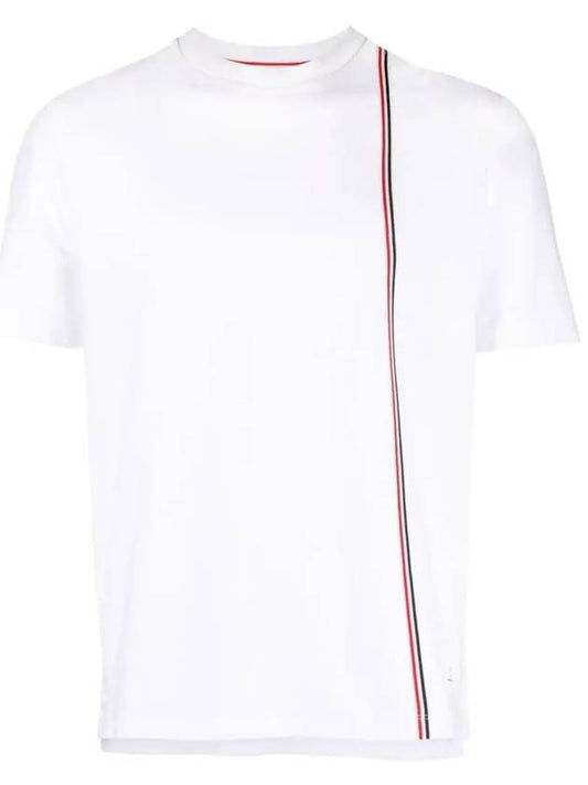 Thom Browne Striped Cotton Short Sleeve T Shirt MJS252A - TOM FORD - BALAAN 1