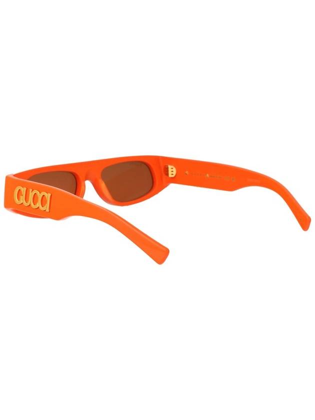 24SS Sunglasses GG1771S 007 ORANGE ORANGE BROWN - GUCCI - BALAAN 5