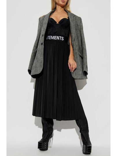 VETEMENTS Pleated Skirt, Women's, Black - VETEMENTS - BALAAN 2