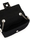 Baguette FF Fabric Chain Mini Bag Black - FENDI - BALAAN 5