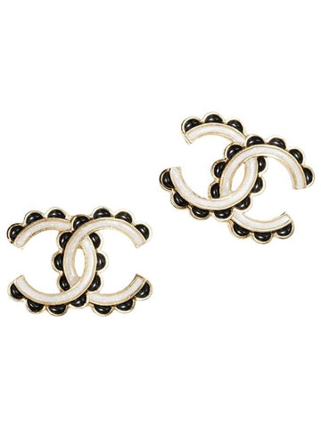 CC Logo Pearl Stud Earrings Gold - CHANEL - BALAAN 1