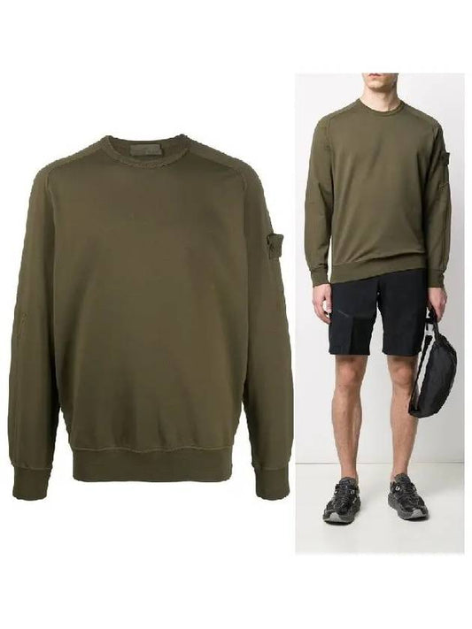 Ghost Pieces Wappen Patch Sweatshirt Military Green - STONE ISLAND - BALAAN 2