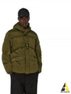 Logo Patch Reversible Padding Olive - STONE ISLAND - BALAAN 2