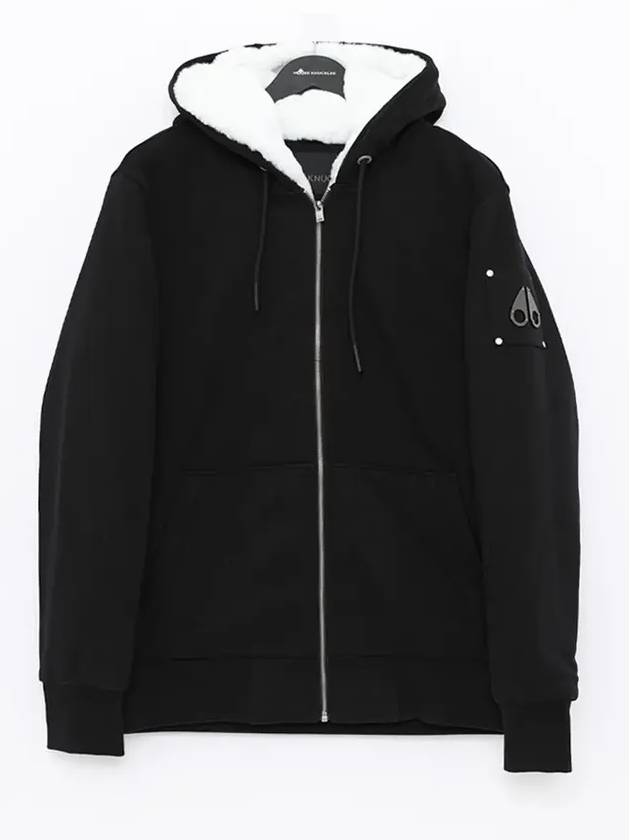 Classic Bunny Zip Up Hoodie White Lining Black - MOOSE KNUCKLES - BALAAN 3