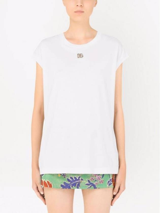 logo short sleeve t-shirt white - DOLCE&GABBANA - BALAAN.