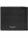 East/West Wallet In Smooth Leather Black - SAINT LAURENT - BALAAN 7