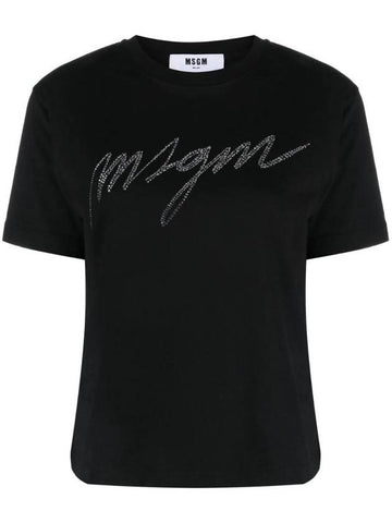 logo applique t-shirt - MSGM - BALAAN 1