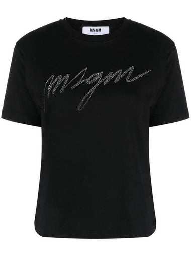 logo applique t-shirt - MSGM - BALAAN 1