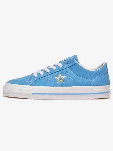 One Star Pro Suede Light Blue LT BLUEwhiteGOLD - CONVERSE - BALAAN 1