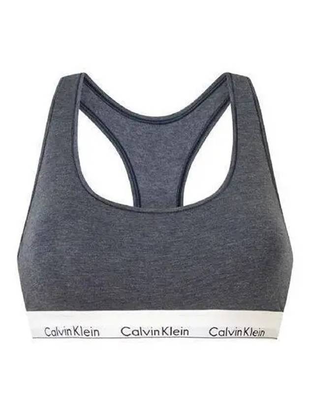 Women s Logo Band Sports Bra Navy 0000F3785E - CALVIN KLEIN - BALAAN 1