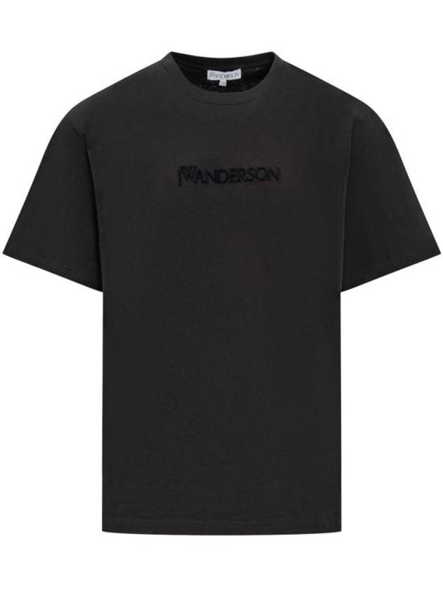 Embroidered Logo Short Sleeve T-Shirt Black - JW ANDERSON - BALAAN 2