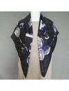 camellia pearl drawing scarf black - CHANEL - BALAAN 4