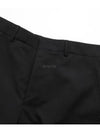 Virgin Wool Chino Straight Pants Black - AMI - BALAAN 8