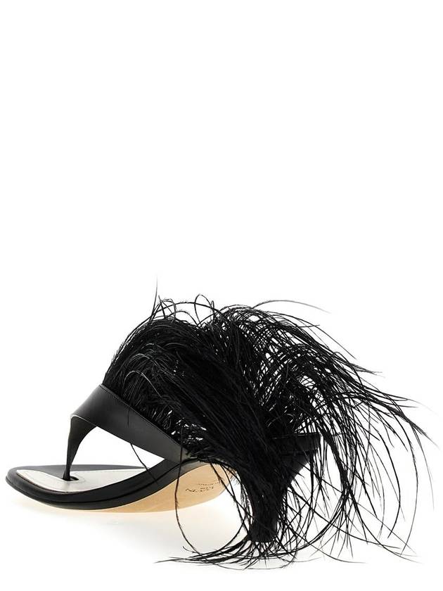 Sandals FWSASS0HPLUME2310 Black - LANVIN - BALAAN 3