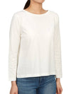 Leida Cotton Long Sleeve T-Shirt White - MAX MARA - BALAAN 4