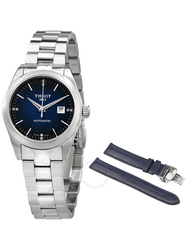 Tissot T-My Lady Automatic Diamond Blue Dial Ladies Watch T132.007.11.046.00 - TISSOT - BALAAN 1