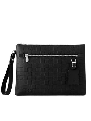 Takeoff Damier Pouch Bag Black - LOUIS VUITTON - BALAAN 1