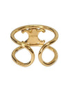 Triomphe Logo Ring Gold - CELINE - BALAAN 2