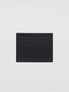 Triangle Logo Saffiano Card Wallet Black - PRADA - BALAAN 5