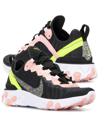 React Element 55 PRM Low Top Sneakers Black - NIKE - BALAAN 1