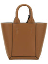 Double Up Leather Tote Bag Brown - TOD'S - BALAAN 2