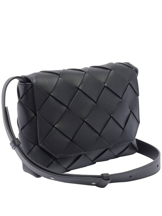 Diago Smooth Intrecciato Leather Cross Bag Black - BOTTEGA VENETA - BALAAN 3