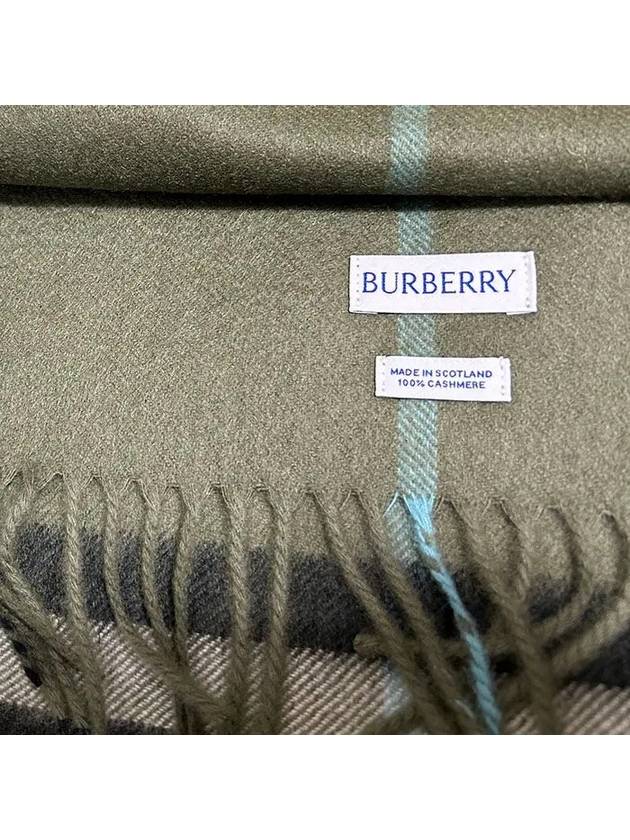 Check Cashmere Scarf Shrub - BURBERRY - BALAAN 8