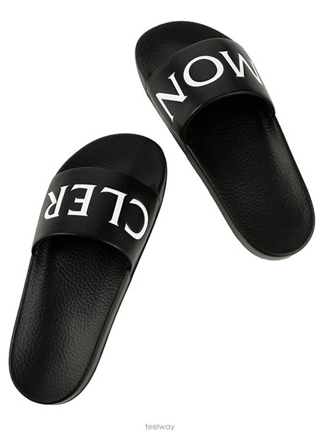 Logo Slippers Black - MONCLER - BALAAN 4