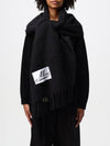 Alpaca Wool Muffler Black - MARNI - BALAAN 3