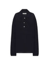 23 Big PIQUET Navy Chunky COTTON RIB W2233BEN Big Piquet Navy Chunky Cotton Rib - OUR LEGACY - BALAAN 1