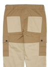 2 Tone Utility Cargo Wide Pants Beige - OGARP - BALAAN 6