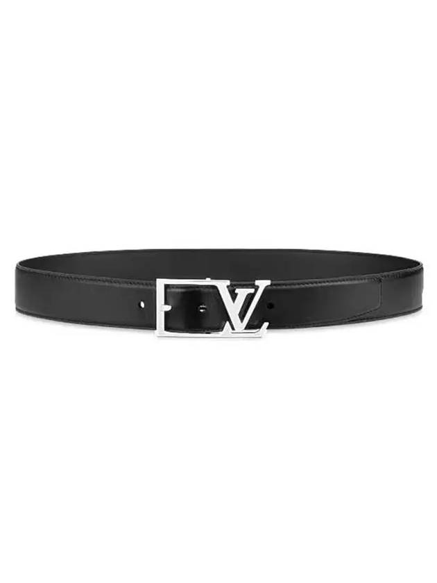 Skyline 35MM Leather Belt Black - LOUIS VUITTON - BALAAN 1